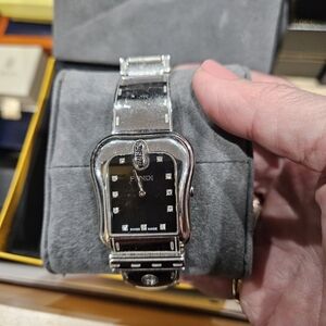 Fendi Silver and Black Women's Watch